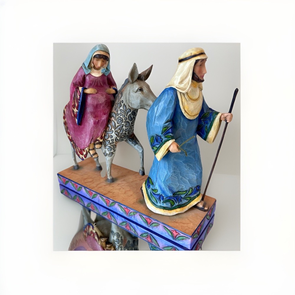 Jim Shore The Journey That Changed The World Figure W/ Mary Joseph & Donkey